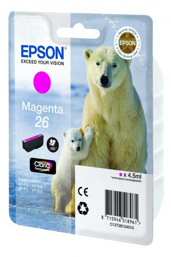 Картридж для принтера и МФУ Epson C13T26134010 magenta для Expression Premium XP-70 (300стр.)