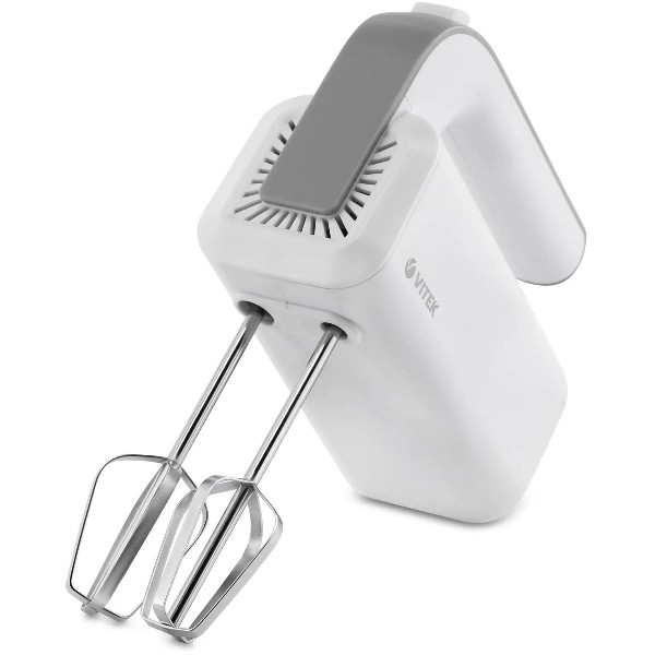 Миксер Vitek VT-1420 ручной белый/серебристый